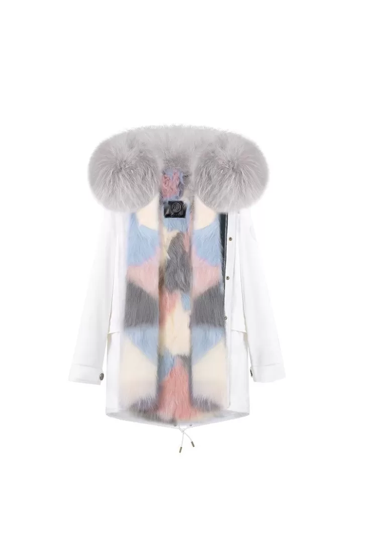 Ozlana White+Dreamy Mermaid | Women Classic & Designer Parkas